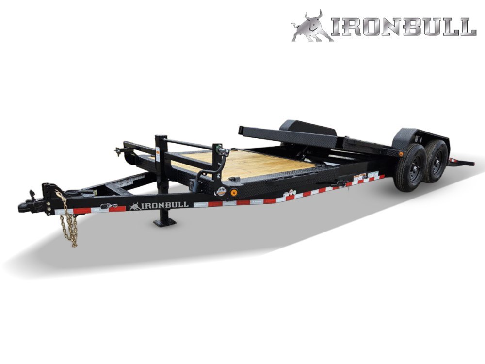 22' Iron Bull TLB Bumper Pull Equipment Tilt Trailer - (2) 7,000 lb Axles
