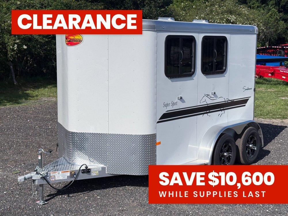 Sundowner 2 Horse Super Sport - White - Porch Lights