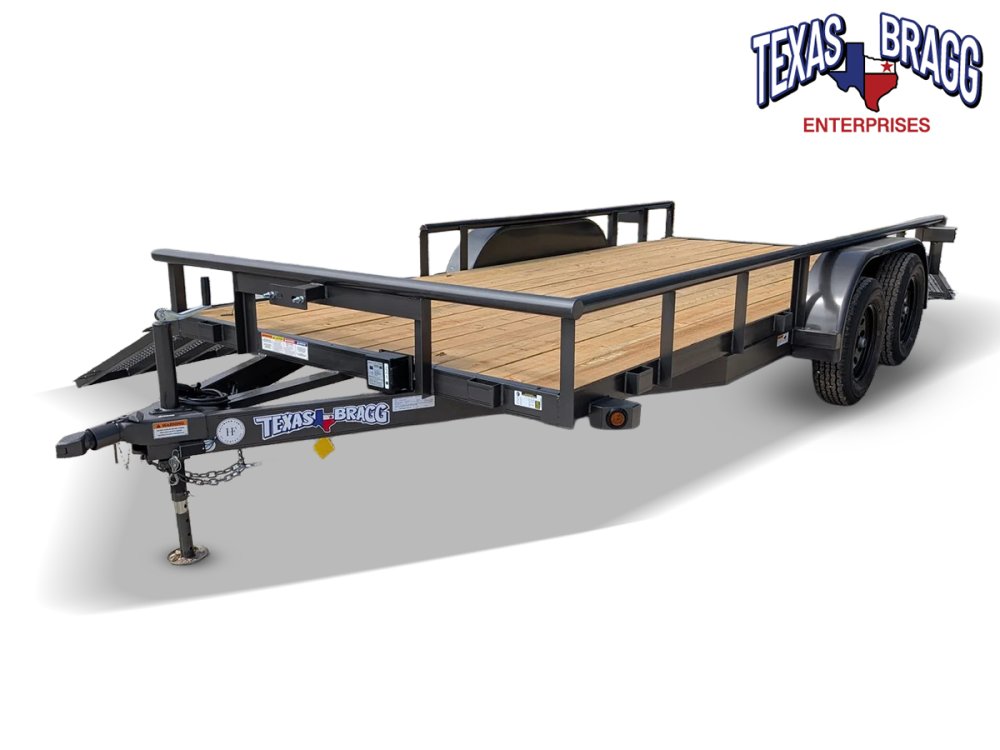 6.5 x 16 TA Pipe Top Utility Trailer Texas Bragg 6.5K