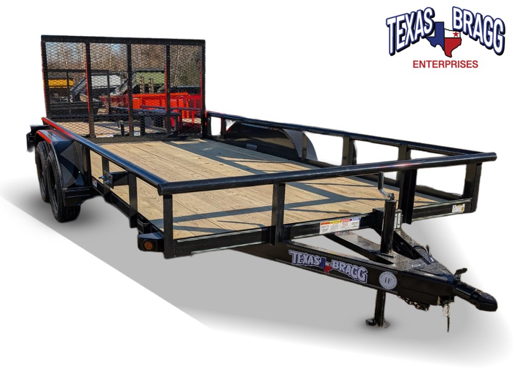 6.5 x 14 TA Pipe Top Utility Trailer Texas Bragg 6.5K