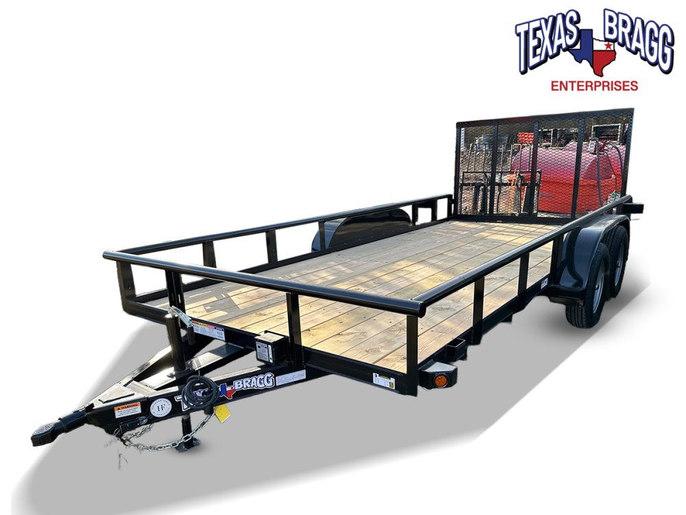 6.5 x 14 TA Pipe Top Utility Trailer Texas Bragg 6.5K