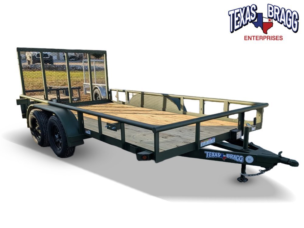 6.5 x 14 TA Pipe Top Utility Trailer Texas Bragg 6.5K