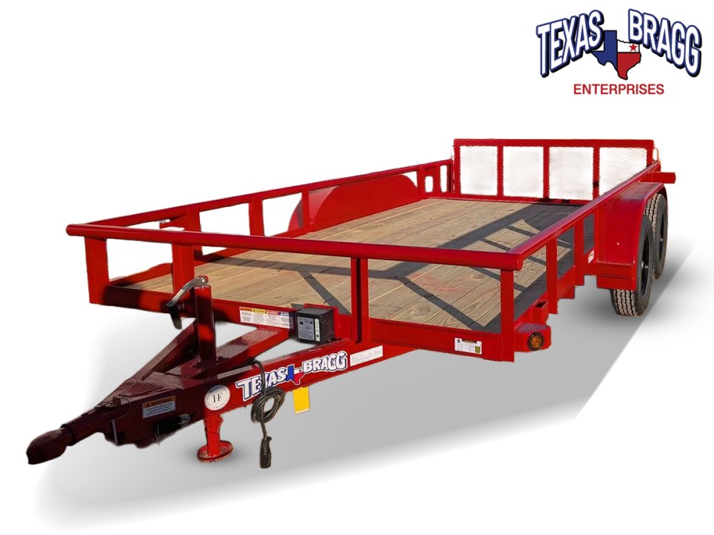 6.5 x 14 TA Pipe Top Utility Trailer Texas Bragg 6.5K