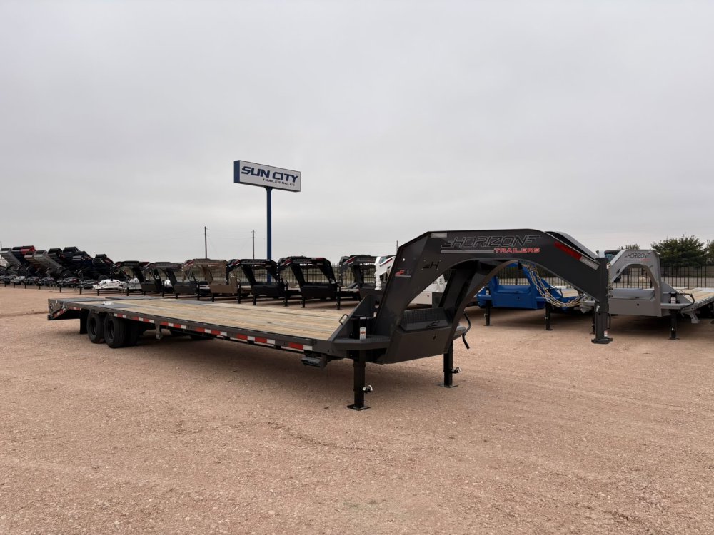 36'x102" Horizon GN 10K 2A Flatdeck Trailer
