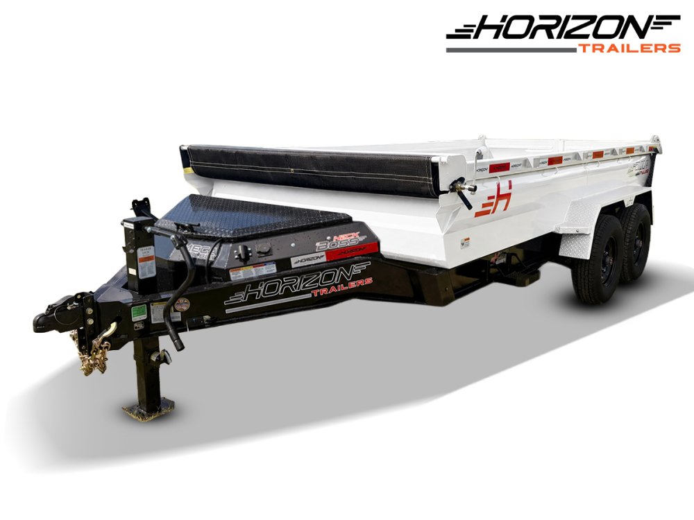 16' Horizon HZ7 Bumper Pull Dump Trailer 48" Side Walls - (2) 8K Axles