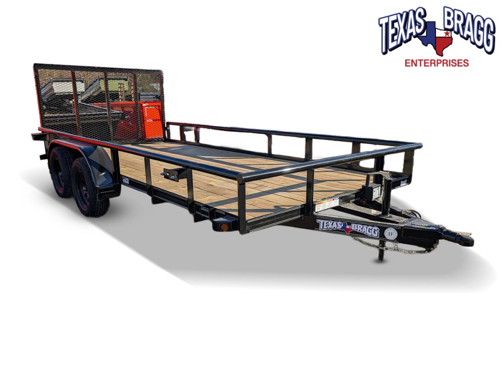 6.5 x 16 TA Pipe Top Utility Trailer Texas Bragg 6.5K
