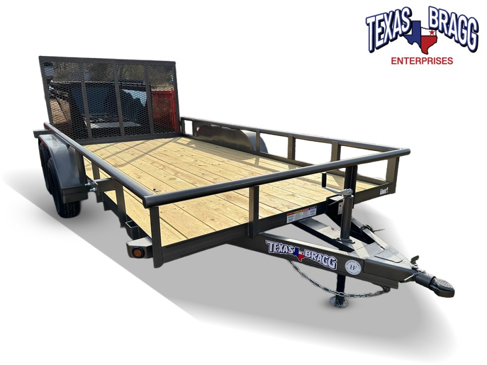 6.5 x 14 TA Pipe Top Utility Trailer Texas Bragg 6.5K