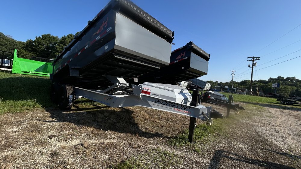 14' Horizon LZ7 Bumper Pull Dump Trailer 42" Side Walls - (2) 7K Axles