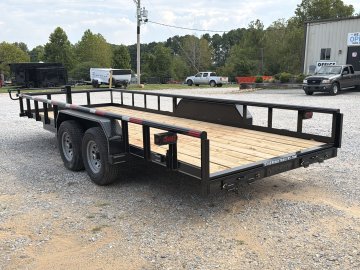 20'x7' TA Texas Bragg Big Pipe Equipment Utility Trailer