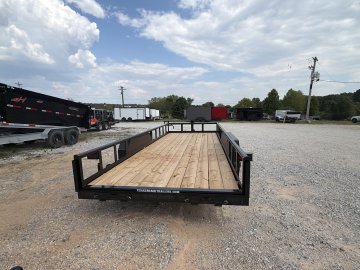 20'x7' TA Texas Bragg Big Pipe Equipment Utility Trailer