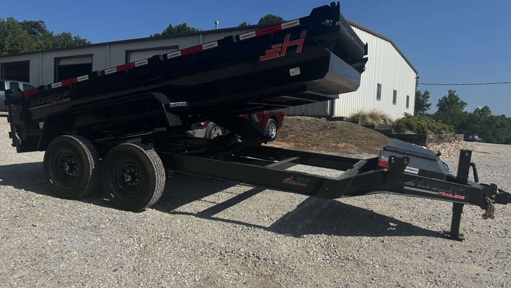 14' Horizon LZ7 Bumper Pull Dump Trailer 24" Side Walls - (2) 7K Axles (Copy)