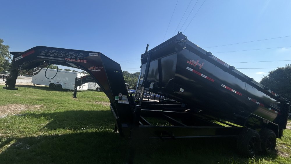 16' Horizon HZX Gooseneck Dump Trailer 48" Side Walls - (2) 10K Axles