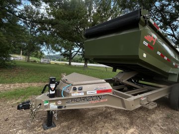 14' Horizon HZ7 Bumper Pull Dump Trailer 36" Side Walls - (2) 8K Axles