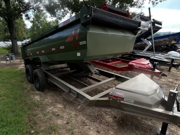 14' Horizon HZ7 Bumper Pull Dump Trailer 36" Side Walls - (2) 8K Axles