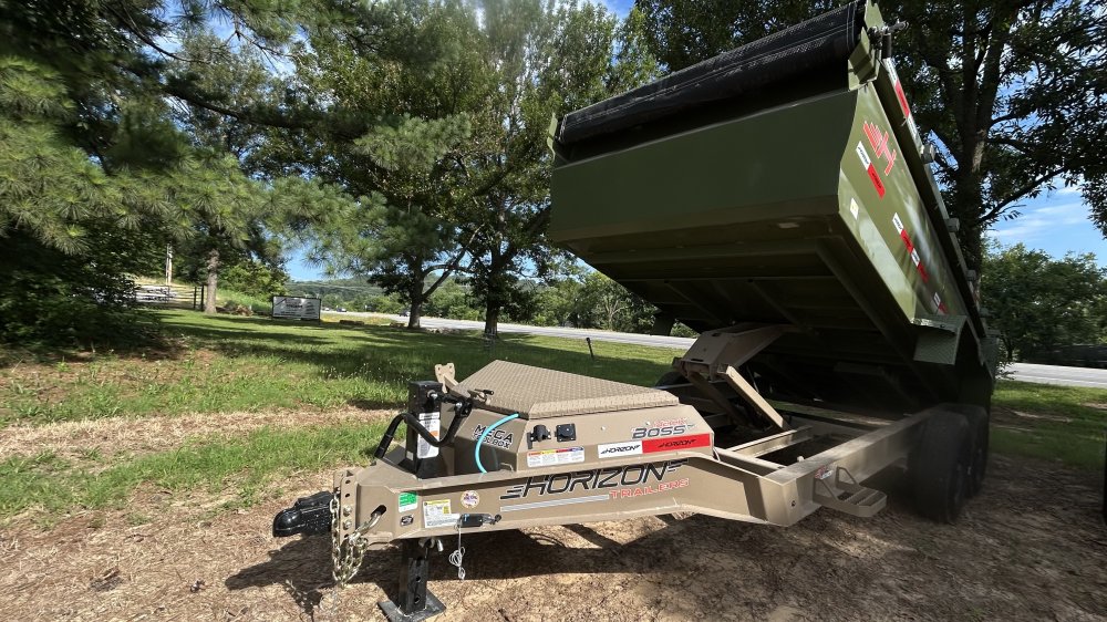 14' Horizon HZ7 Bumper Pull Dump Trailer 36" Side Walls - (2) 8K Axles
