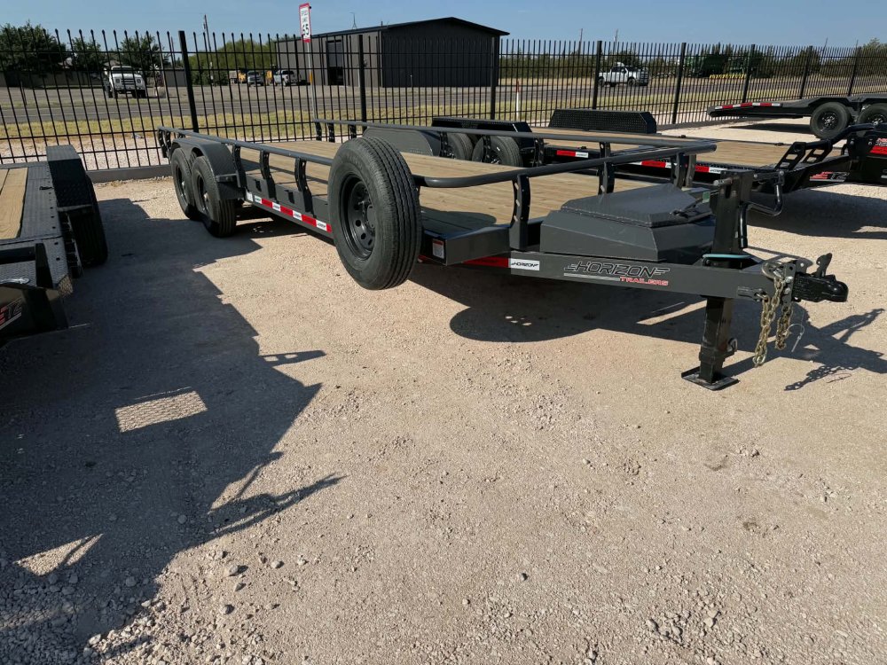 22' Horizon UTZ Bumper Pull Utility Trailer - (2) 7K Axles