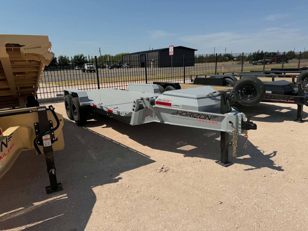 20' Horizon HET Bumper Pull Equipment Tilt Trailer - (2) 10K Axles