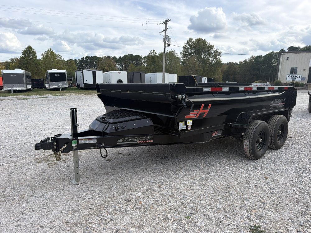 12' x 77" X 2' Horizon HZ6 TA3 BP Dump Trailer, 5200lb Axles