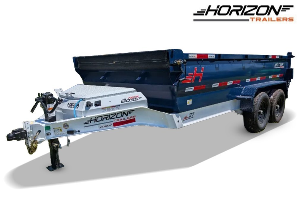 14' Horizon LZ7 Bumper Pull Dump Trailer 30" Side Walls - (2) 7K Axles
