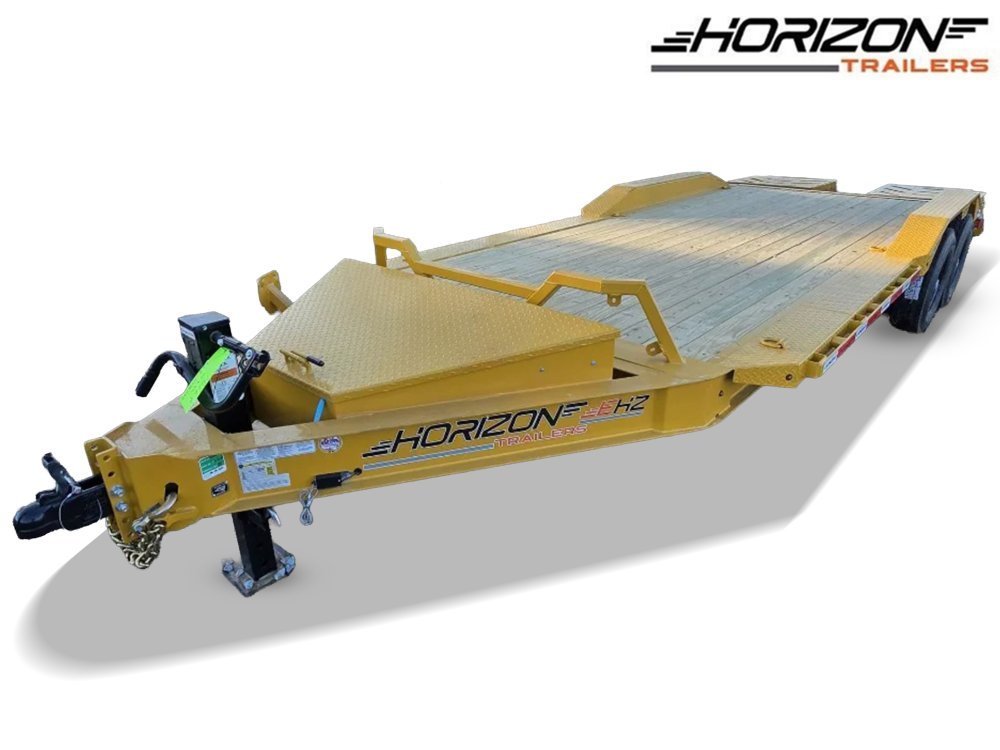 20' Horizon EHZ Bumper Pull Equipment Trailer Mega Ramps - (2) 7K Axles
