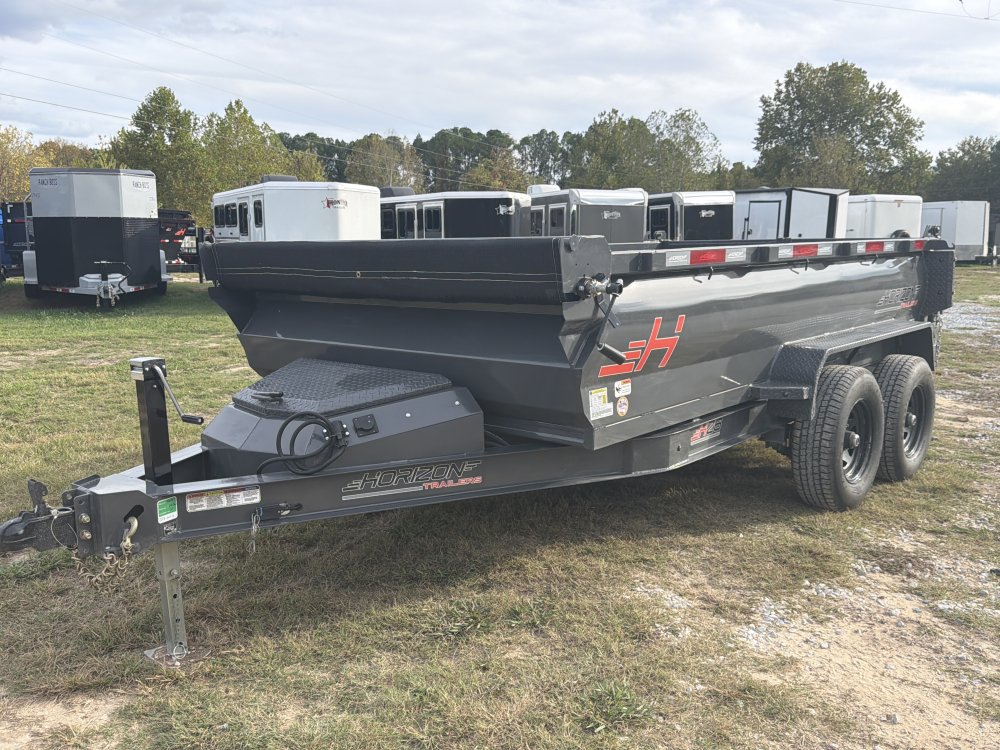 12' x 77" X 2' Horizon HZ6 TA3 BP Dump Trailer, 5200lb Axles