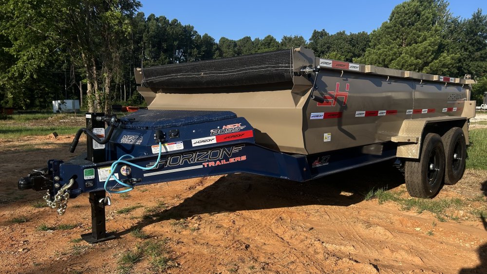 14' Horizon RDZ Bumper Pull Roll Off Base Trailer - (2) 7K Axles