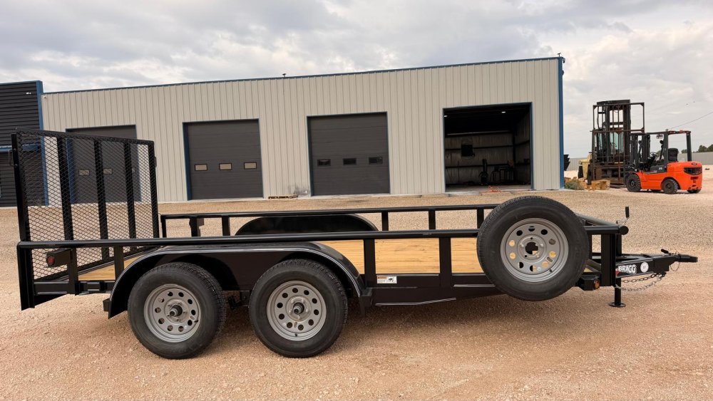 6.5 x 14 TA Pipe Top Utility Trailer Texas Bragg 6.5K