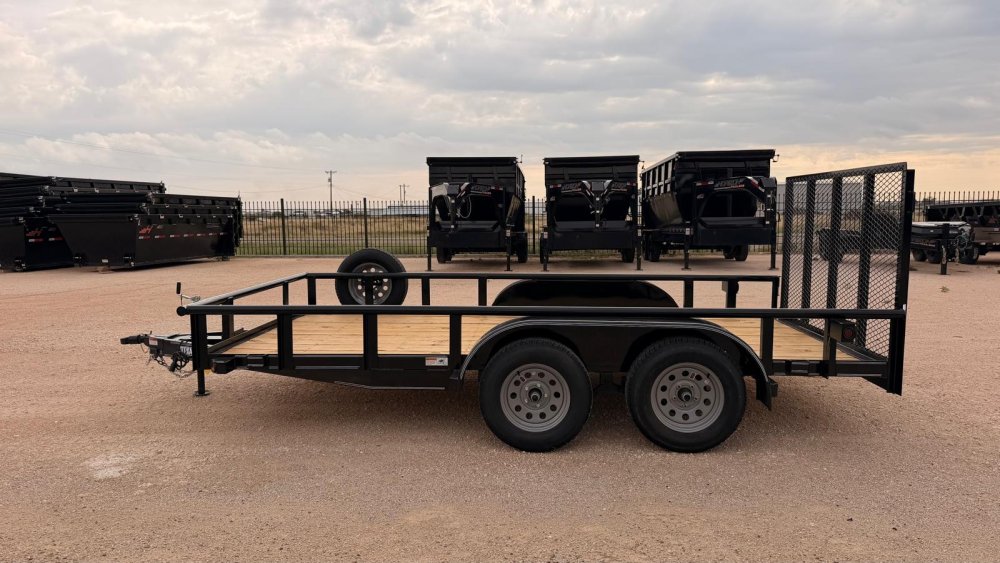 6.5 x 14 TA Pipe Top Utility Trailer Texas Bragg 6.5K