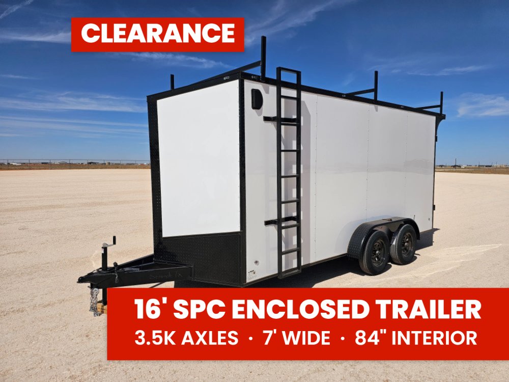 Steel Pines Cargo 7x16 TA2 Enclosed Trailer 7K