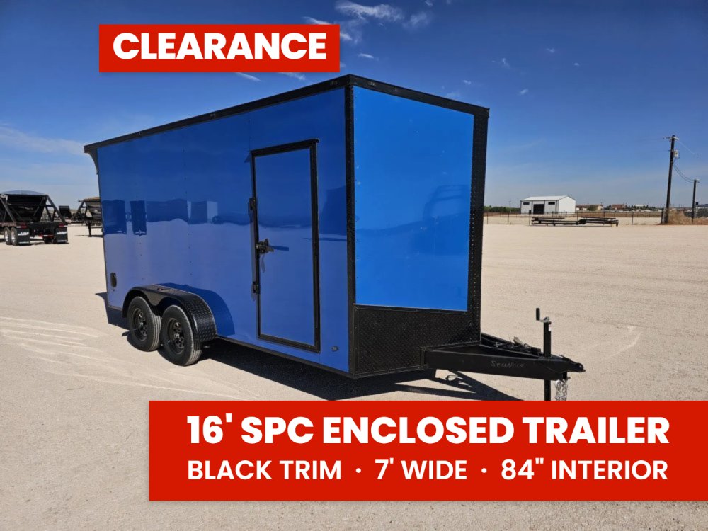 Steel Pines Cargo 7x16 TA2 Enclosed Trailer 7K