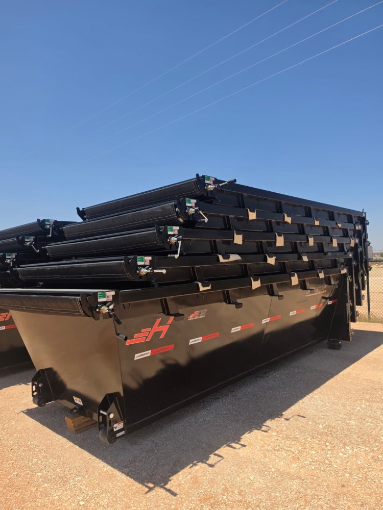 14' Horizon EDZ Roll Off Bin 4' Wall + Tarp