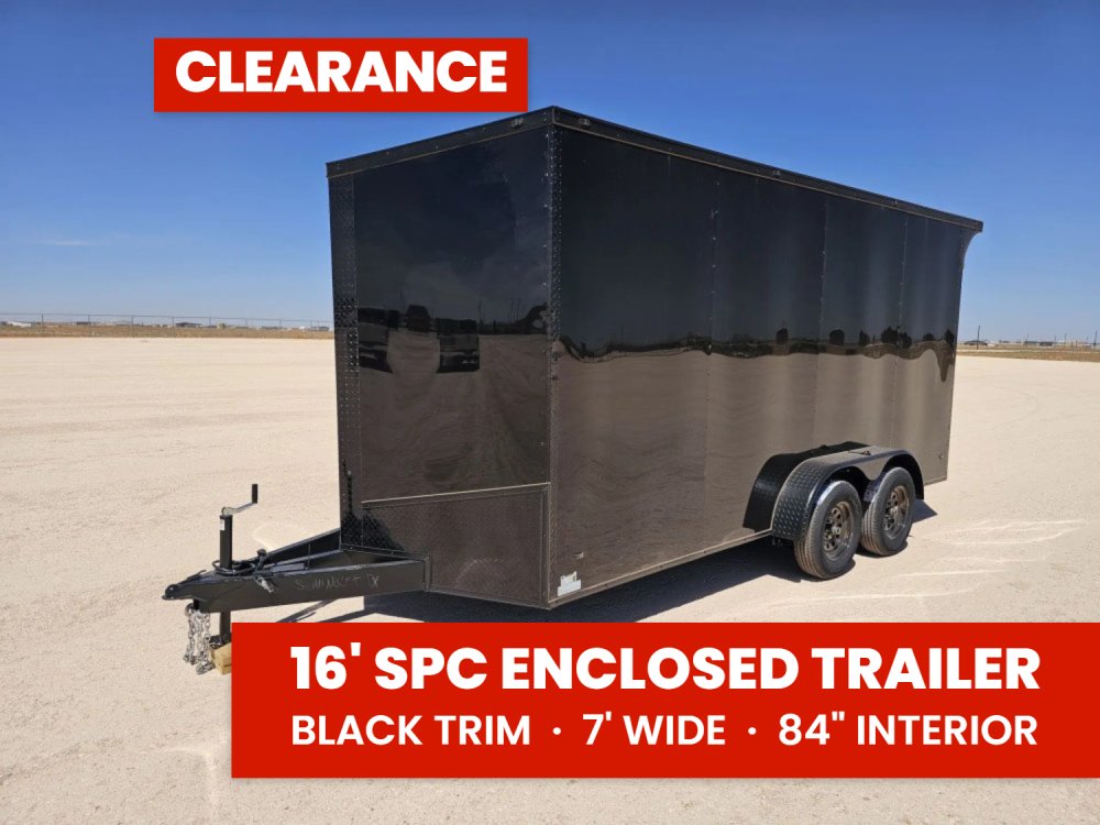 Steel Pines Cargo 7x16 TA2 Enclosed Trailer 7K