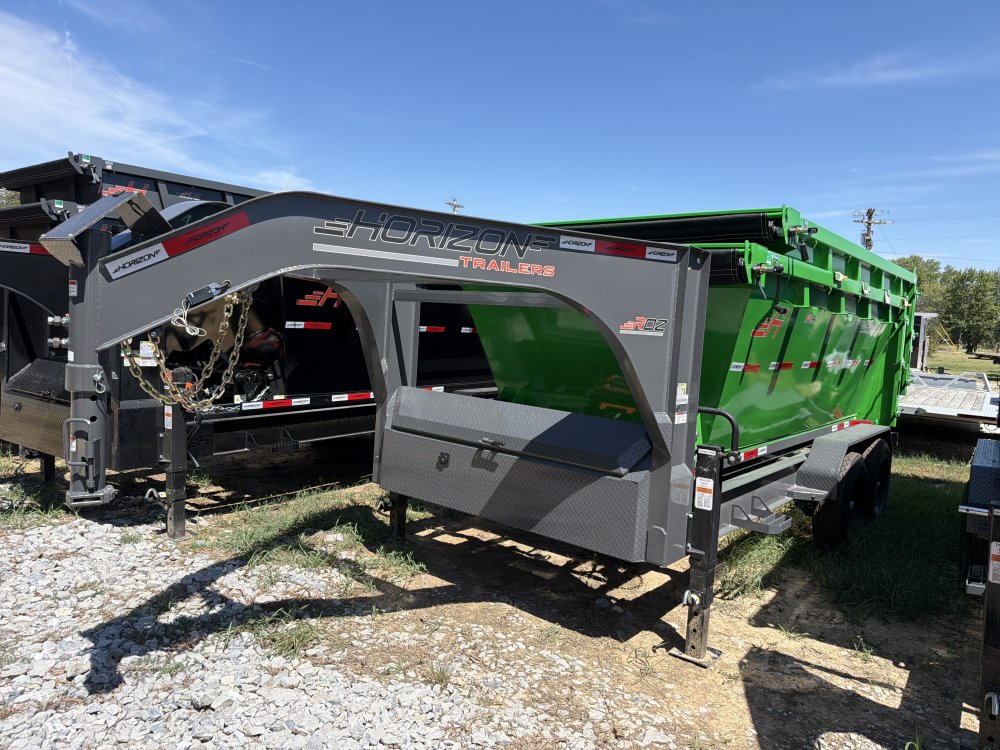 14' Horizon RDZ Gooseneck Roll Off Base Trailer - (2) 7K Axles