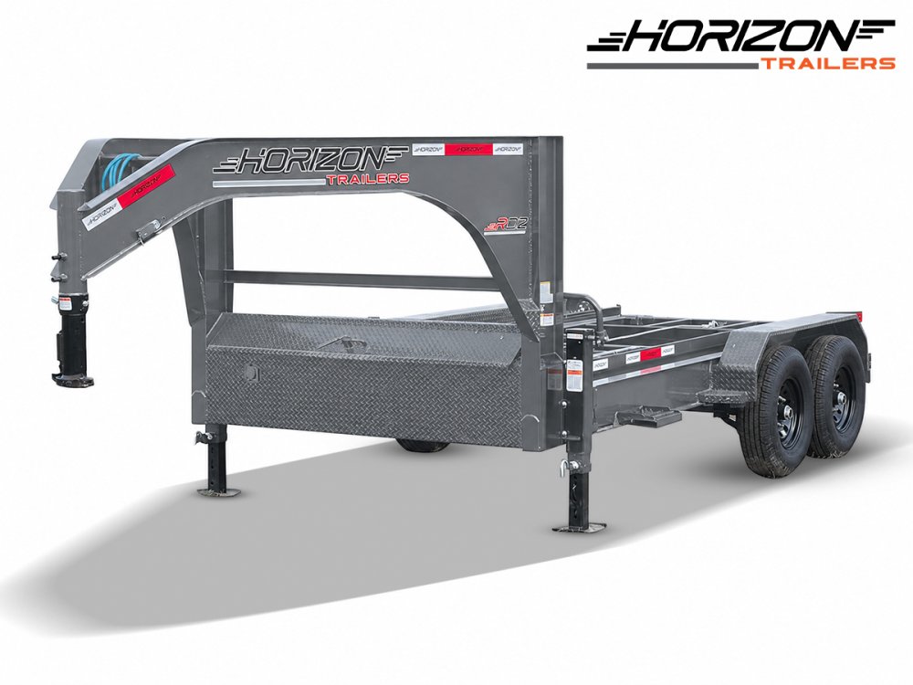 14' Horizon RDZ Gooseneck Roll Off Base Trailer - (2) 7K Axles