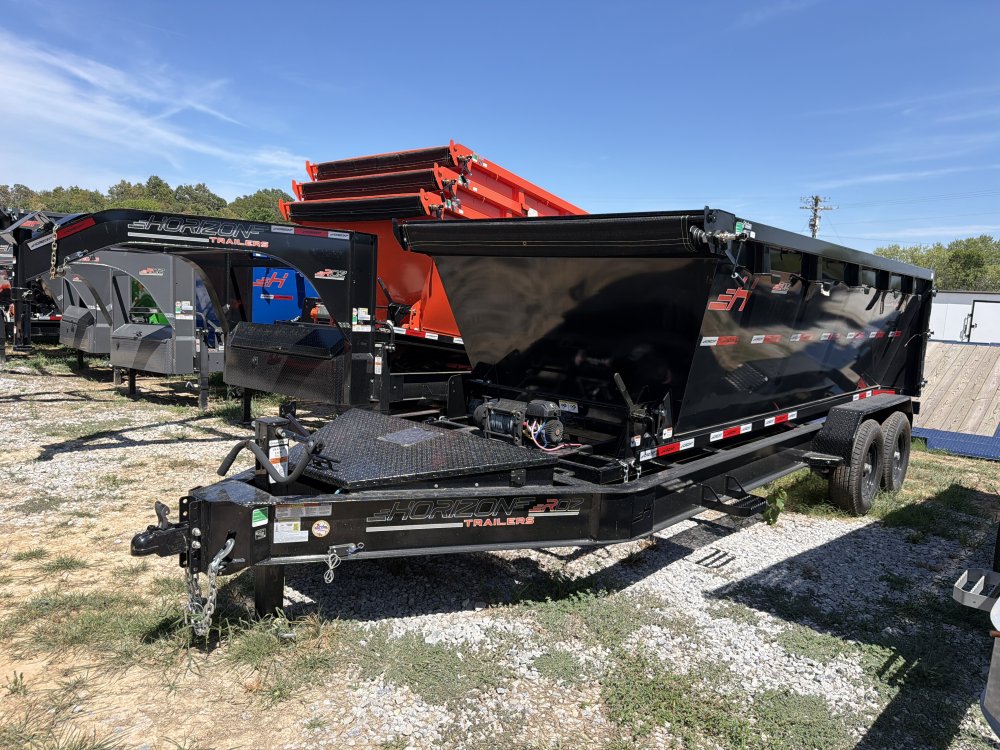 16' Horizon RDZ Bumper Pull Roll Off Base Trailer - (2) 7K Axles
