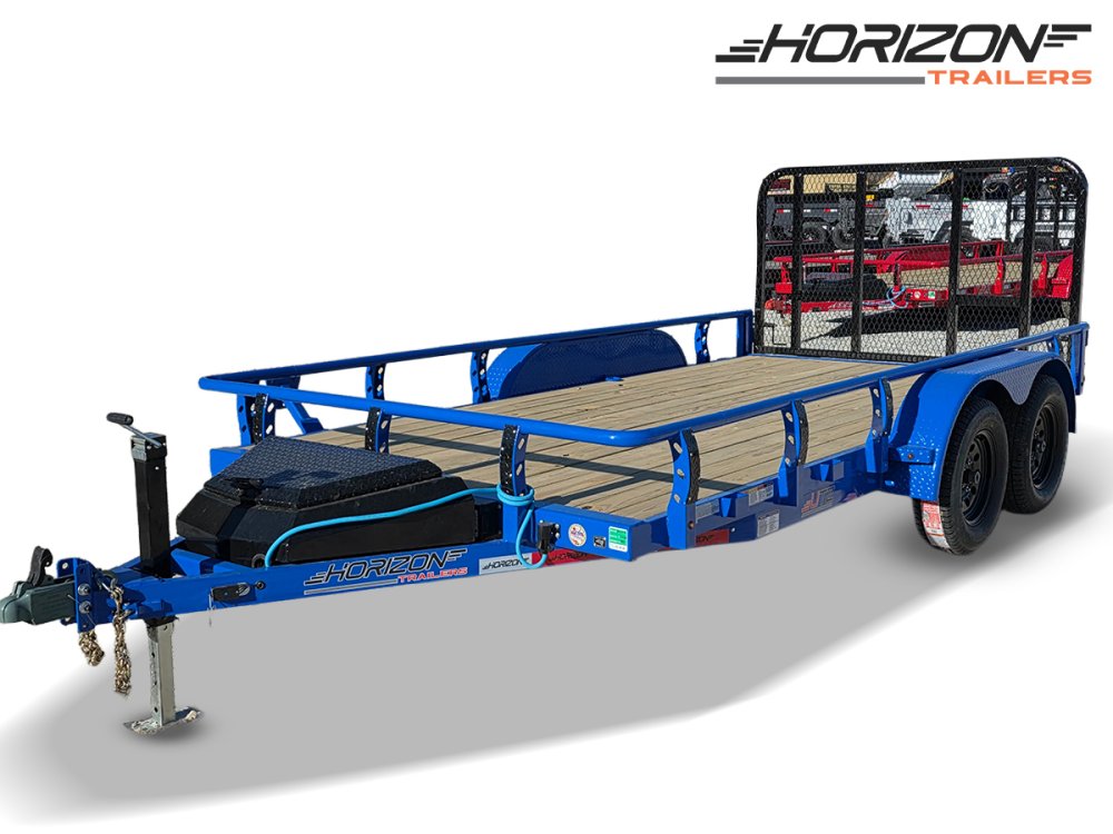 14' Horizon UTZ Bumper Pull Utility Trailer - (2) 3.5K Axles