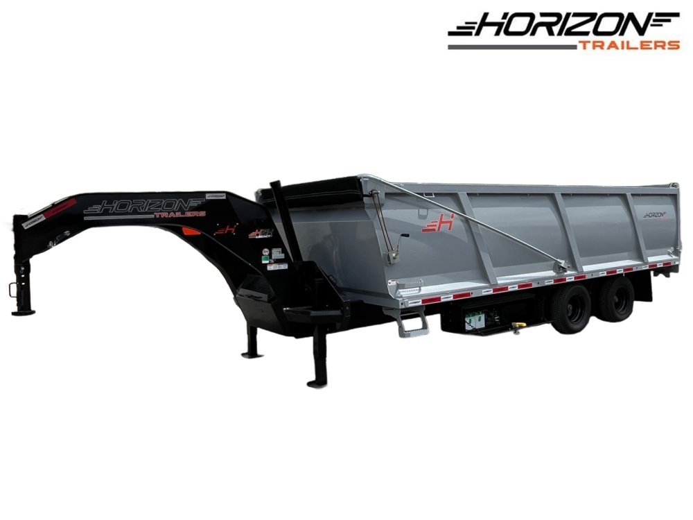 20' Horizon HZH Gooseneck Dump Trailer 36" Side Walls - (2) 12K Axles