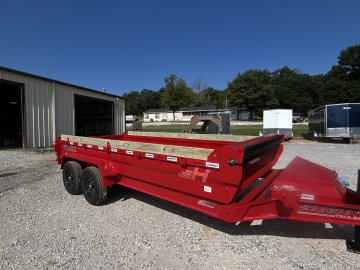 16' Horizon EZ7 Bumper Pull Dump Trailer 19" Sides - (2) 7K Axles