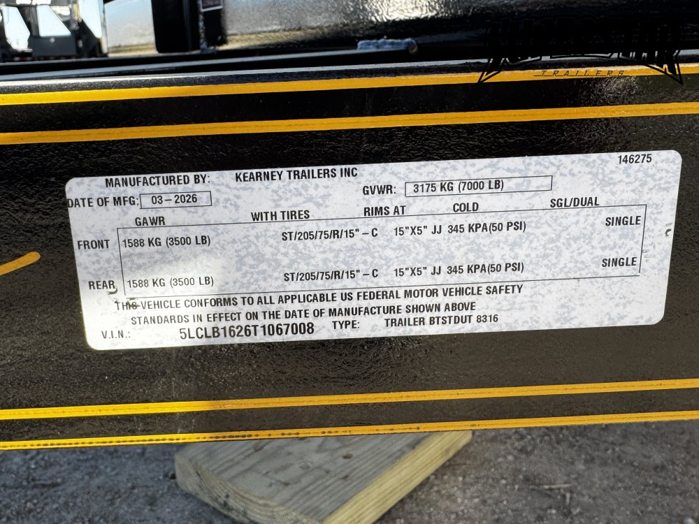 83"x16' Kearney Utility