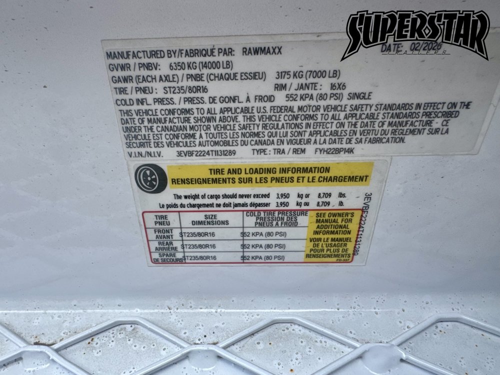 102"x22' RawMaxx Equipment