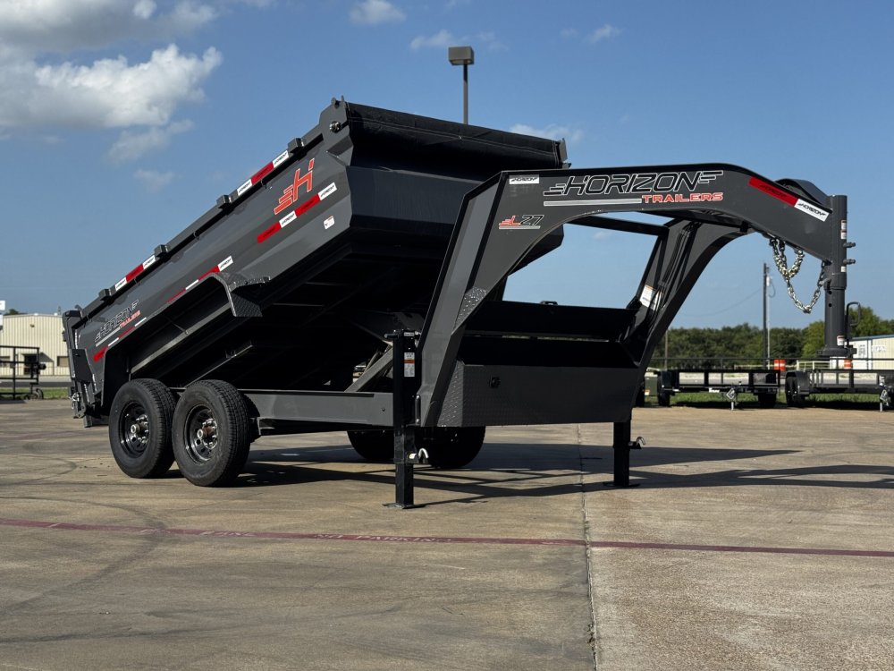 12' Horizon LZ7 Gooseneck Dump Trailer