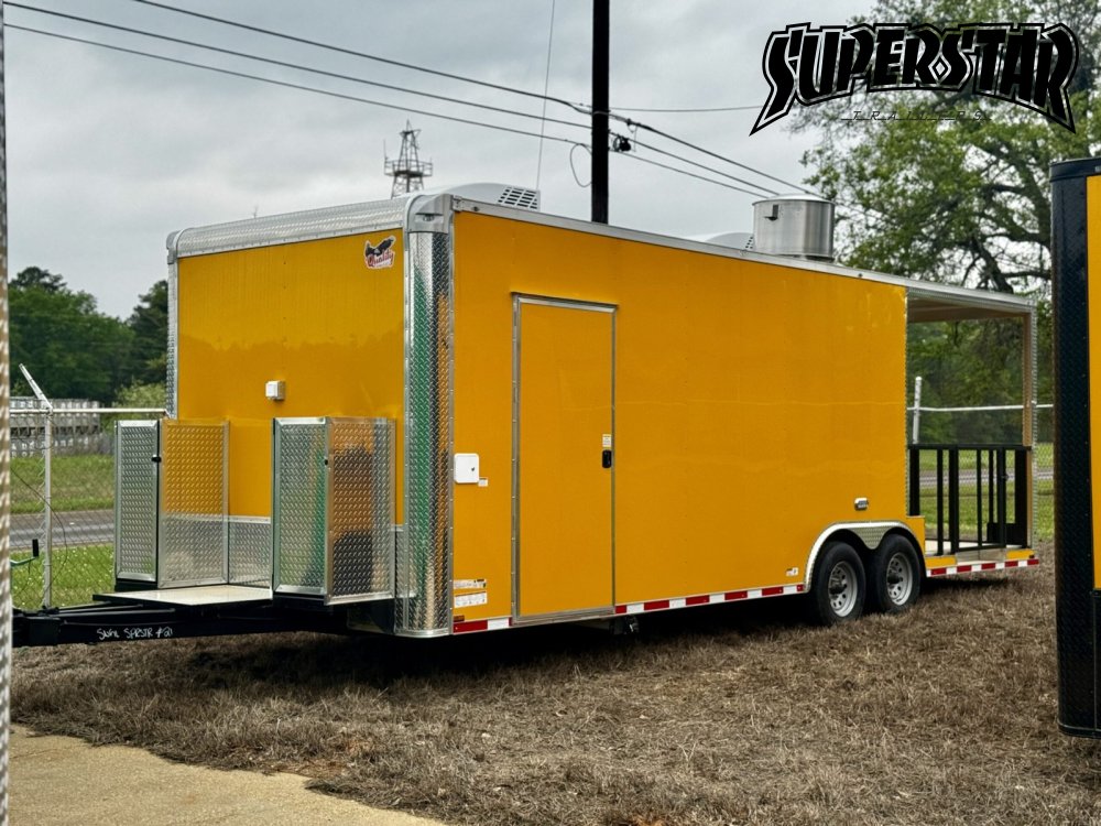 26' Quality Cargo Porch Concession Trailer