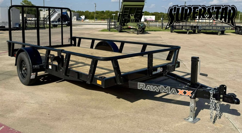 2025 RawMaxx 77"x12' Utility Trailer - Single Axle