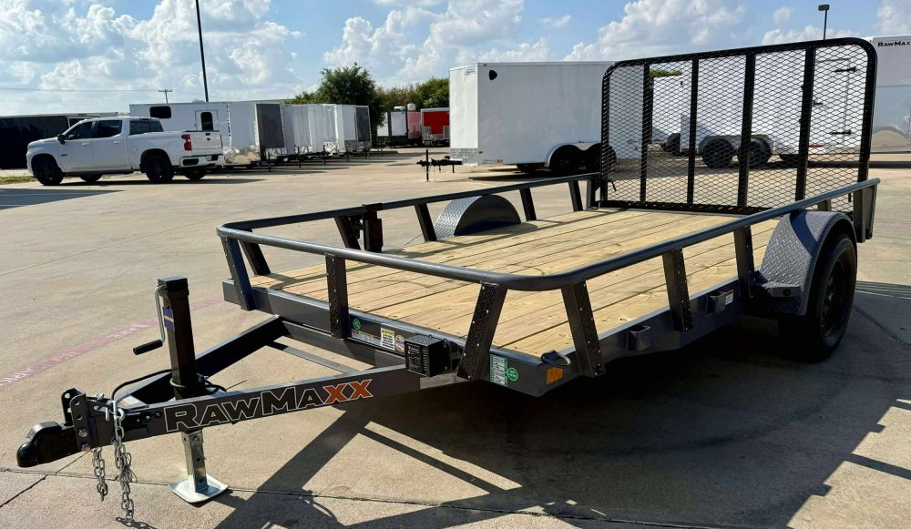 2025 RawMaxx 83"x12' Single Axle Utility Trailer