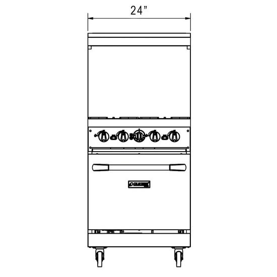 Appliances: 4 Burner Combo