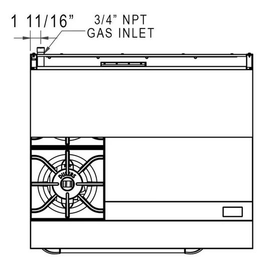 Appliances: 2 Burner / 24" Griddle Combo