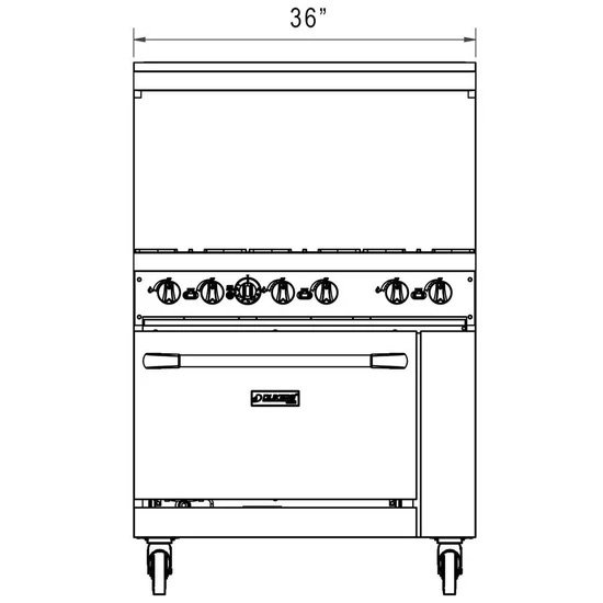 Appliances: 6 Burner Combo
