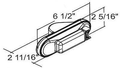 Light: 6" Oval Amber LED Mid Turn Marker Light