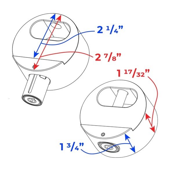 3 Pack Puck Lock Model 400XL