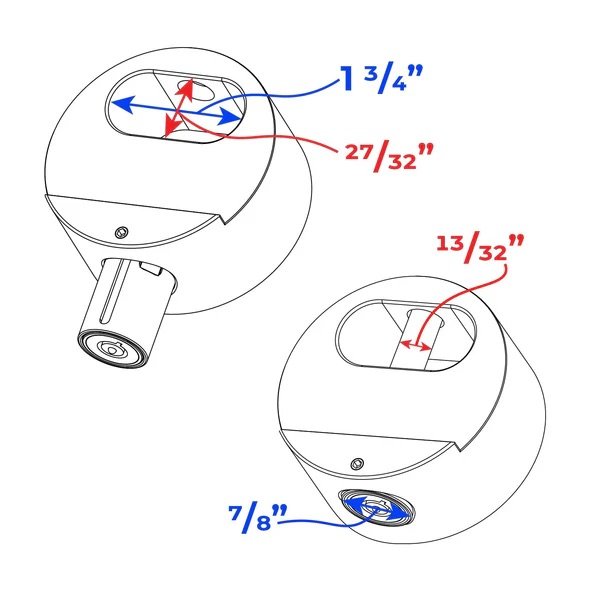 3 Pack Puck Lock Model 400XL